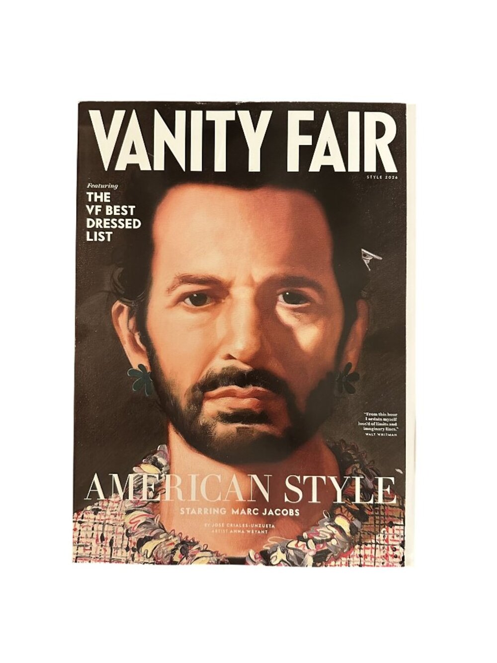Vanity Fair Magazine American Style 2026 Marc Jacobs VF Best Dressed List